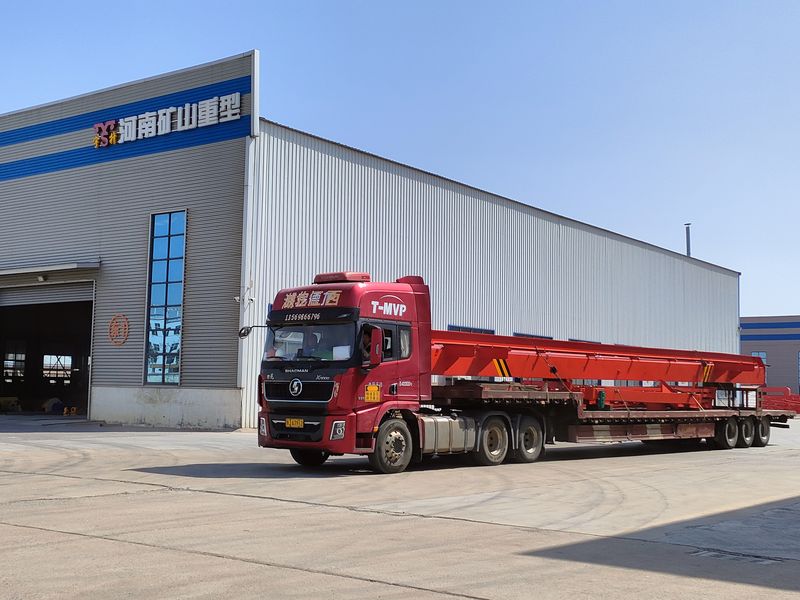 電動葫蘆門式起重機  MHxh10t—14m 外懸3.5/1.5m 制作完成，發往青海交付客戶使用